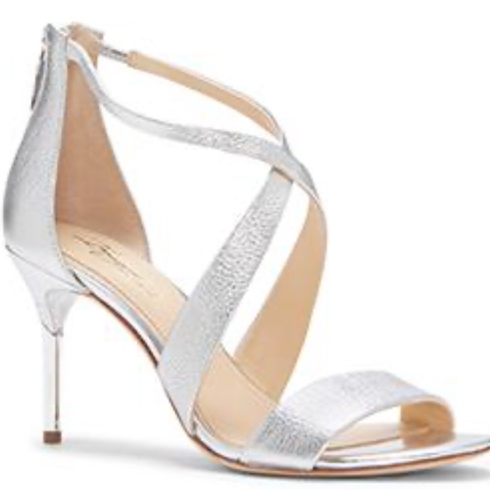 Imagine Vince Camuto Silver Strappy Heels